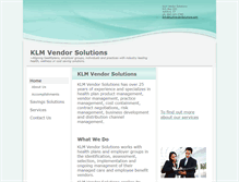 Tablet Screenshot of klmvendorsolutions.com